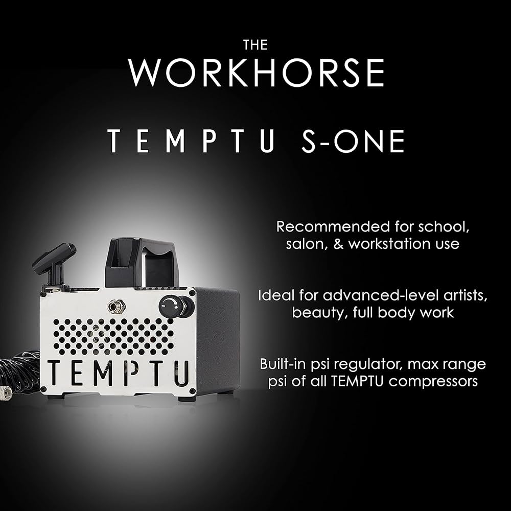 TEMPTU S-oneコンプレッサー S-One Airbrush Compressor | TEMPTU PRO